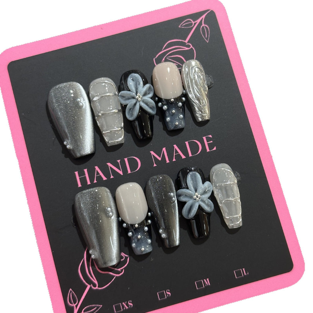 3D Cat Eye Press-on Nägel