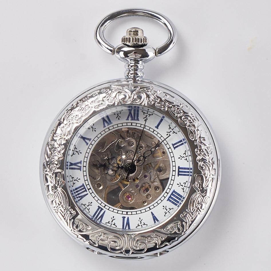 Mechanische Skelett-Taschenuhr Vintage – Ansicht 7