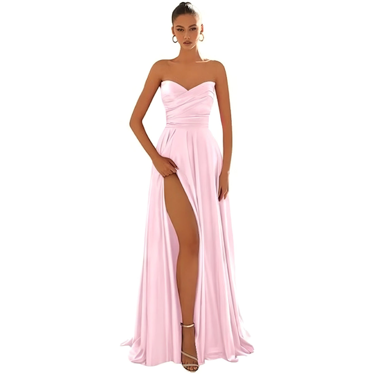 Langes Partykleid mit tiefem Ausschnitt – Bild 9 | LuxeStyle