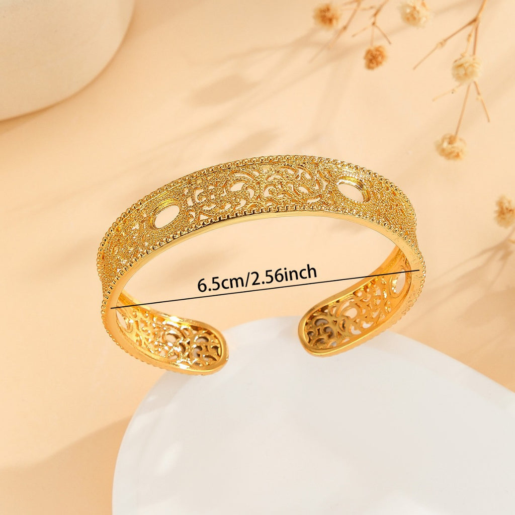 Goldener Blumenarmreif – Bild 5 | LuxeStyle