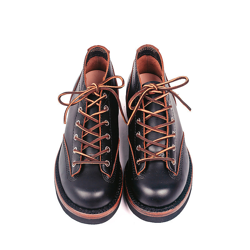 Herren-Lederschuhe mit flachem Absatz – Bild 13 | LuxeStyle