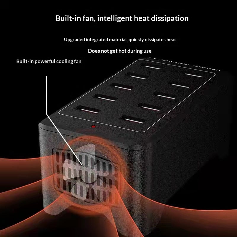 50W Multi-Port Ladegerät mit Lüfter