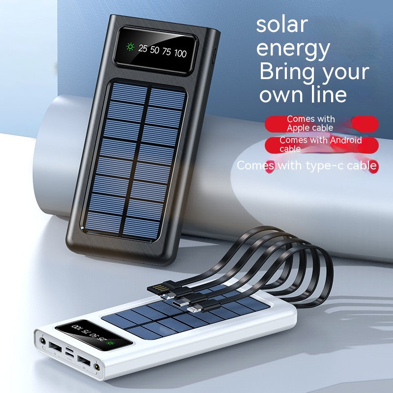 Solar Powerbank mit Digitalanzeige