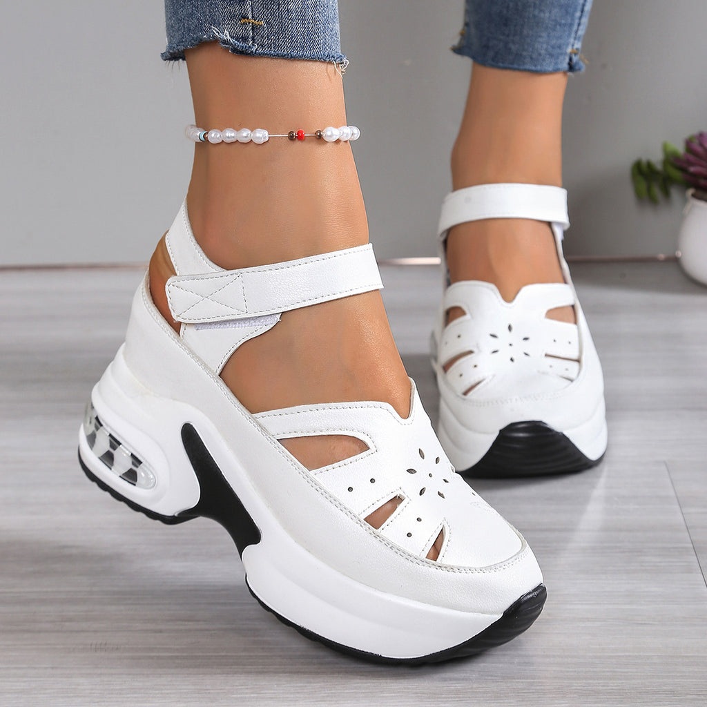Damen Plateau-Sandalen mit Hohlmuster – Bild 2 | LuxeStyle