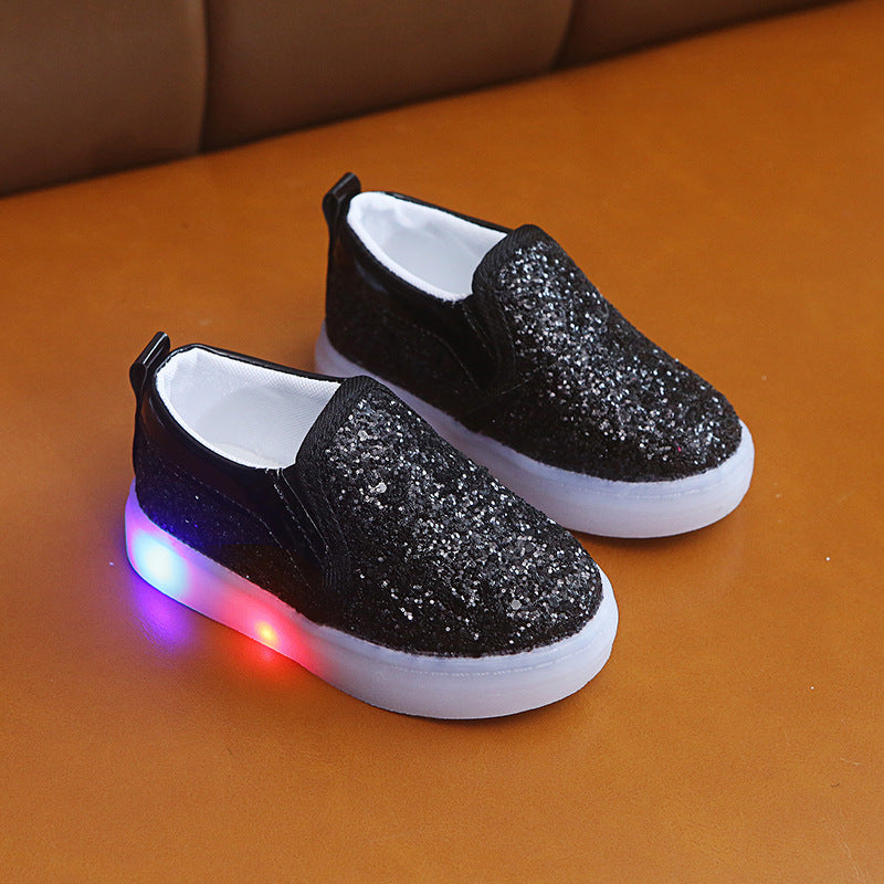 LED-Sneakers für Kinder mit Pailletten – Bild 6 | LuxeStyle