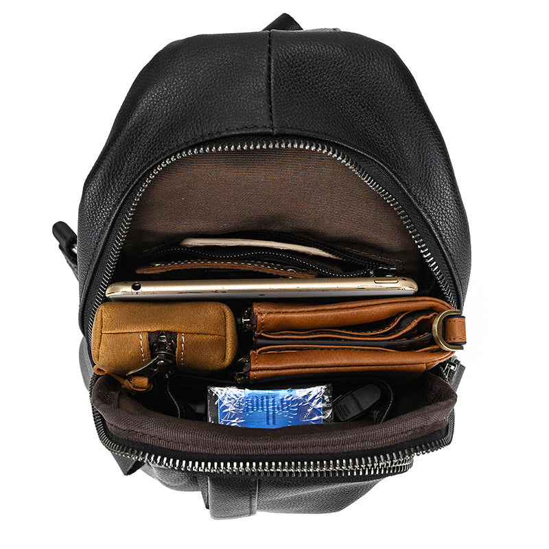 Männliche Leder-Crossbody-Tasche
