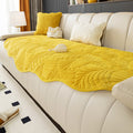 Sofa-Kissen aus Samt mit Bananenblatt-Muster