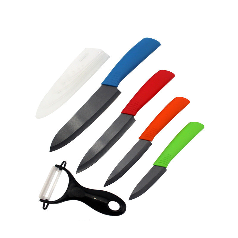 Keramikmesser-Set, 5-teilig mit farbigen Griffen – Bild 5 | LuxeStyle