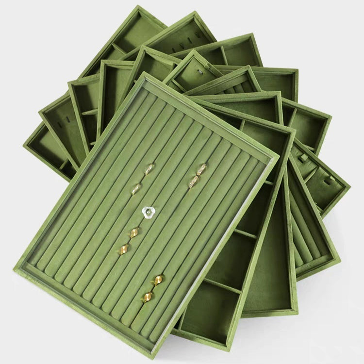 Samt Schmucktablett, Olivgrün