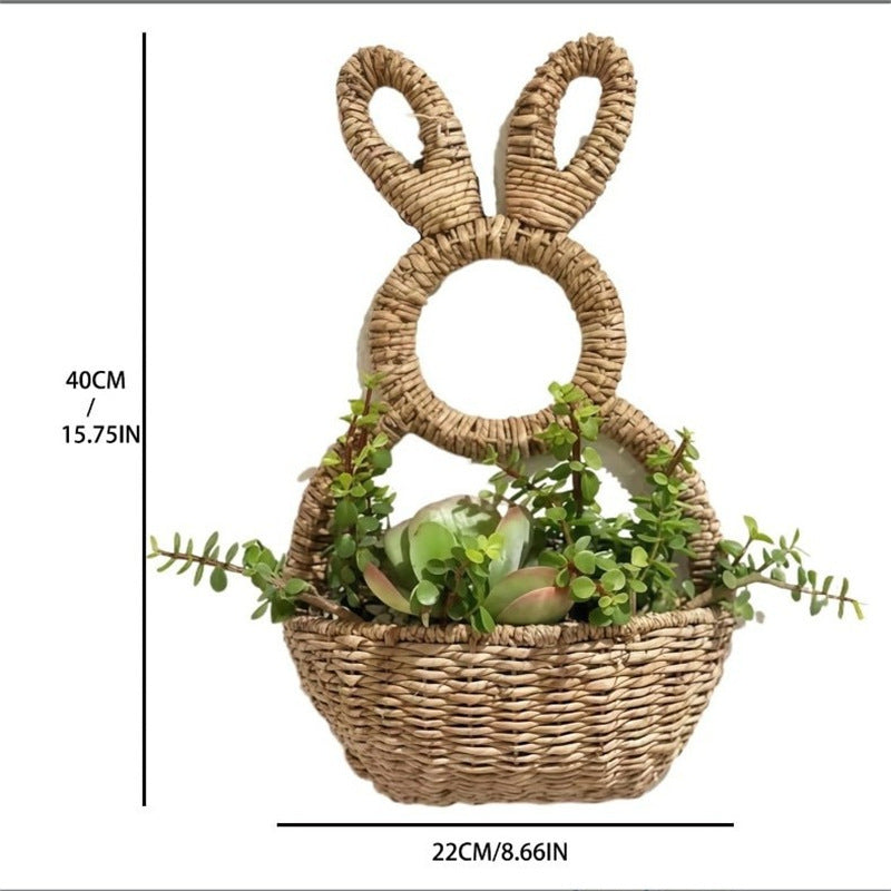 Korb mit Hasenohren im Rattan-Stil – Bild 3 | LuxeStyle