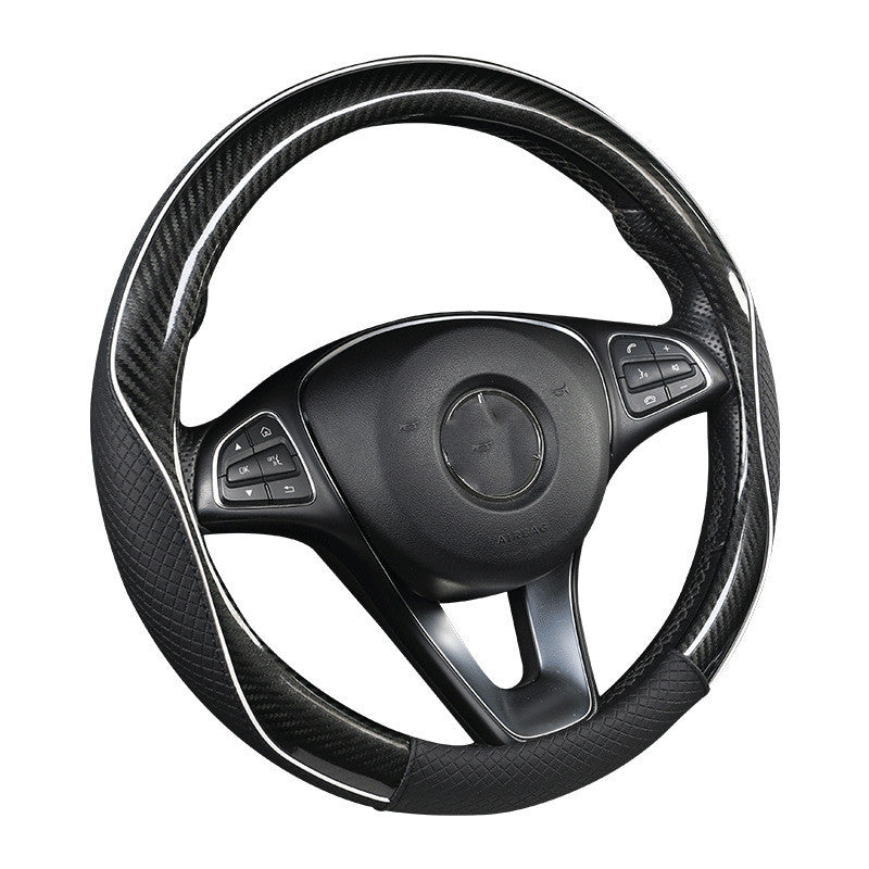 Autolosetuch Rund D-Form Carbon-Optik