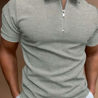 Sport-T-Shirt mit Reissverschluss – Bild 2 | LuxeStyle