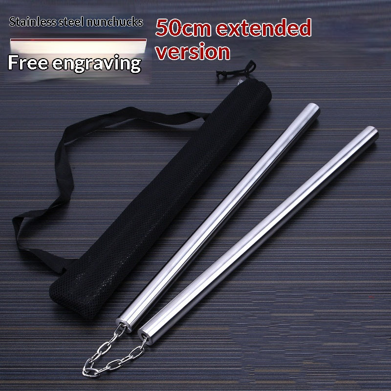 Nunchaku aus Edelstahl, 50 cm