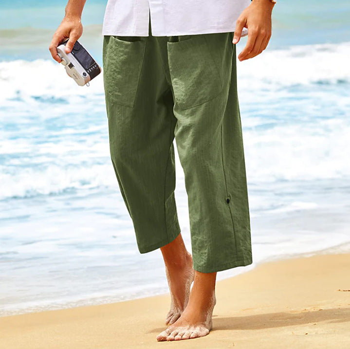 Leinen-Strandshorts für Herren – Bild 2 | LuxeStyle