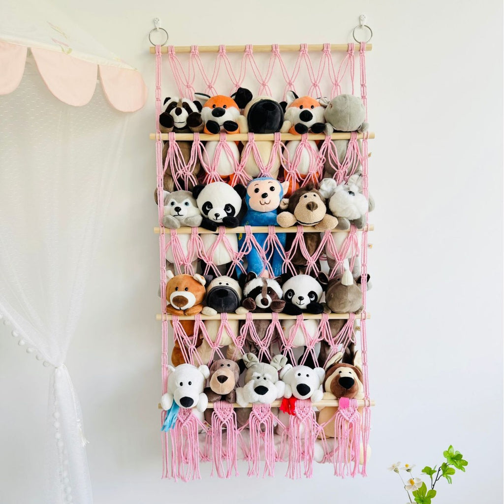 4-Lagen Holzstab-Organizer mit Netztaschen – Bild 13 | LuxeStyle