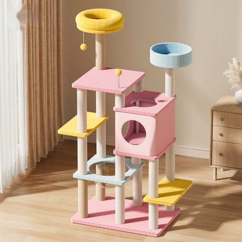 Macaron Katzenbaum MKL-3: Kletterturm & Bett