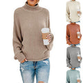 Flügelärmel Pullover Weit Geschnitten