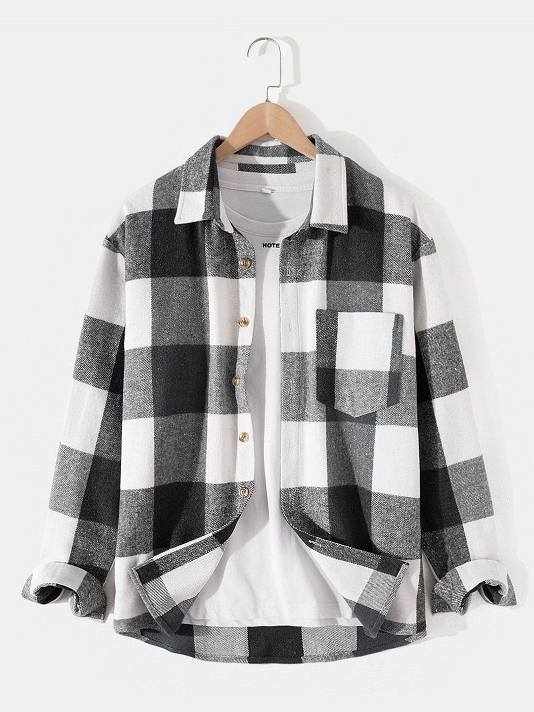 Herren Langarmhemd Kariert – Bequemer Loose Fit – Bild 5 | LuxeStyle