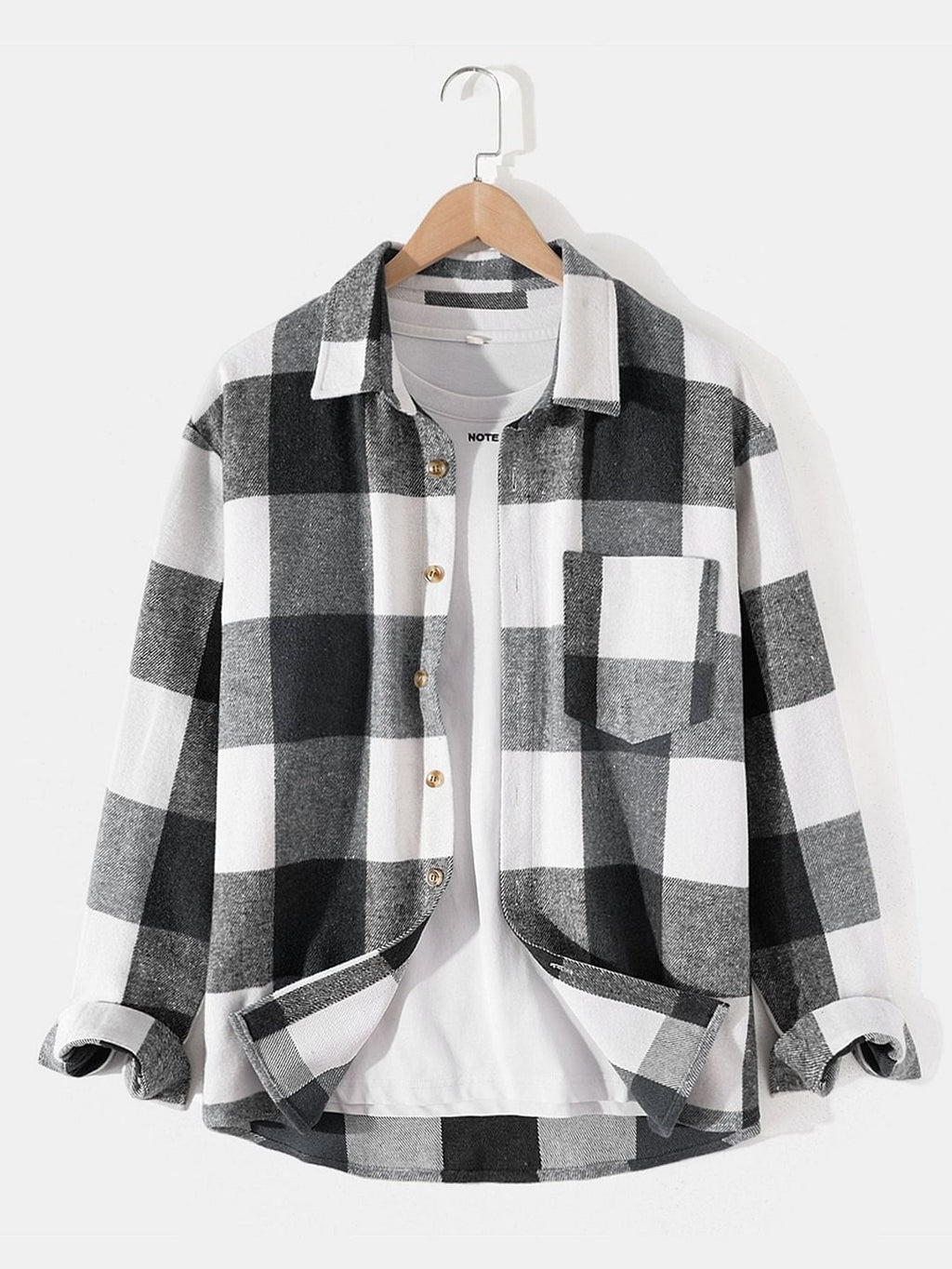 Herren Langarmhemd Kariert – Bequemer Loose Fit – Bild 12 | LuxeStyle