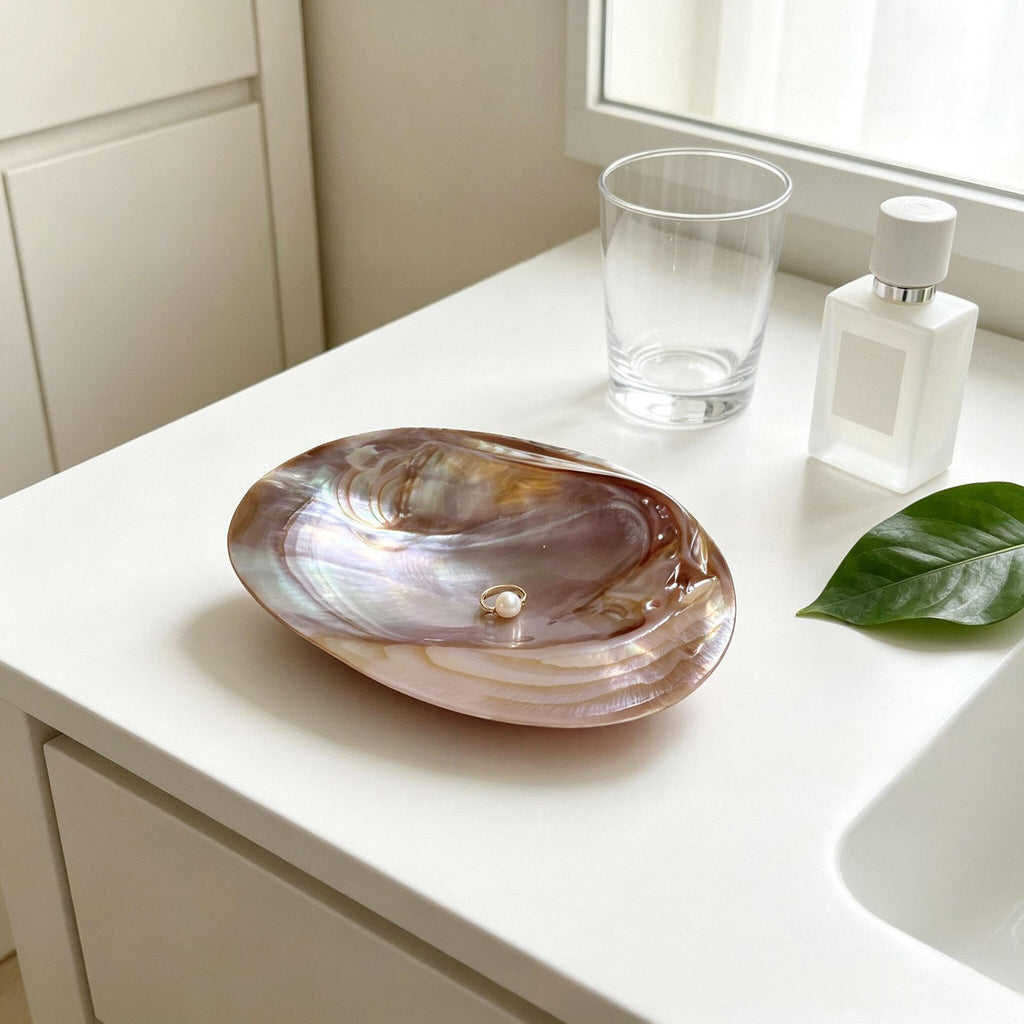 Muschel-Dekotablett für den Schreibtisch – Bild 2 | LuxeStyle