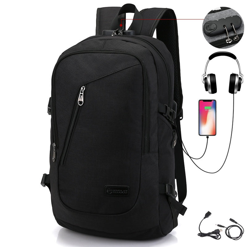 Studentenrucksack mit USB-Ladefunktion | LuxeStyle