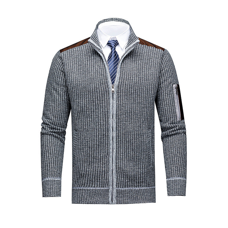 Fleece-gefütterter Rollkragen-Cardigan – Bild 5 | LuxeStyle