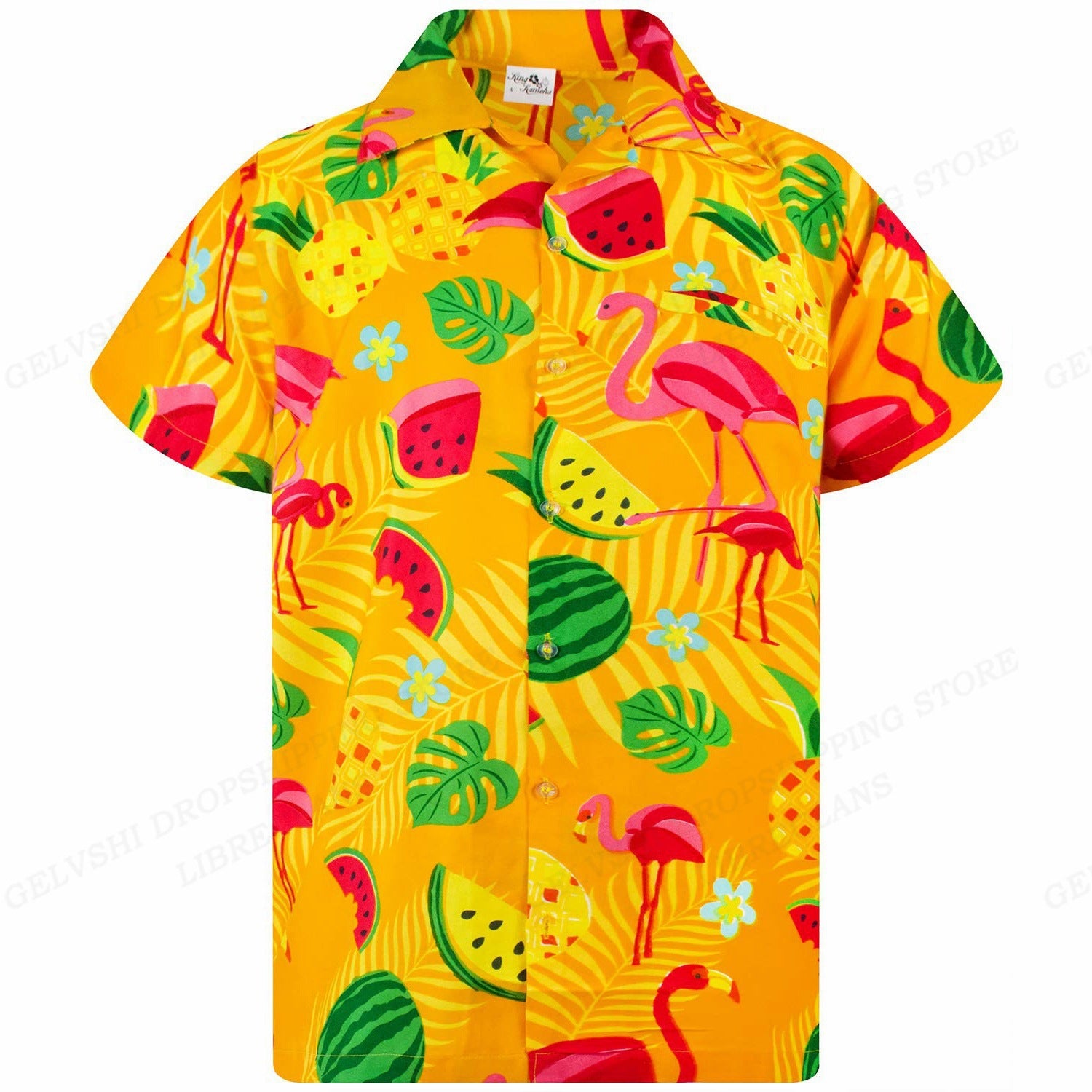 Herren Hawaiihemd gestreift