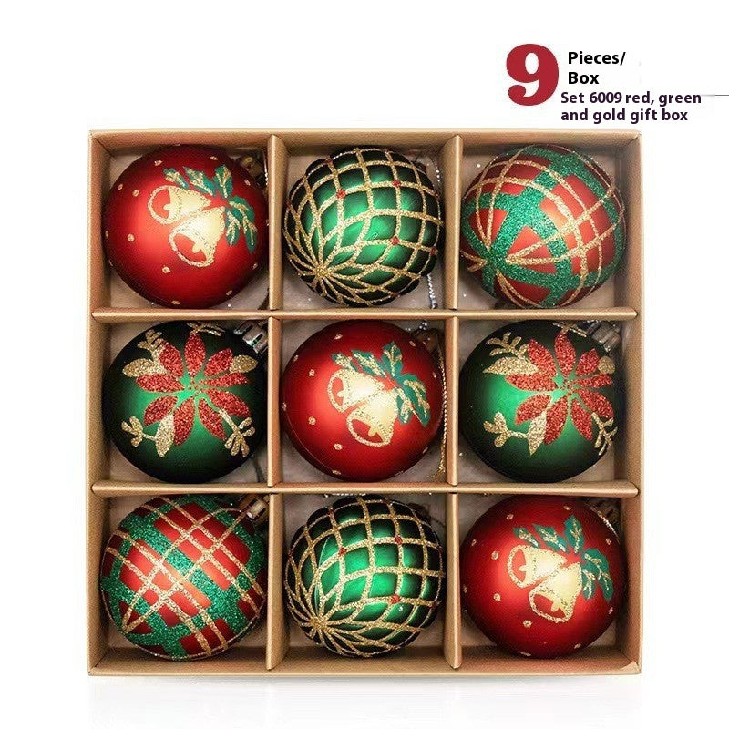 Weihnachtskugel-Set mit handgezeichneten Motiven – Bild 2 | LuxeStyle