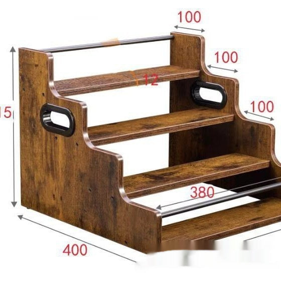 Mehrstufiges Weinregal aus Holz – Bild 5 | LuxeStyle