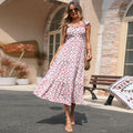 Ärmelloses Blumenkleid für Damen