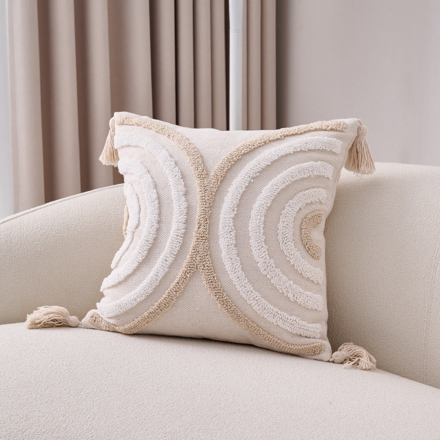 Boho Kissenbezug Baumwolle Leinen – Bild 5 | LuxeStyle