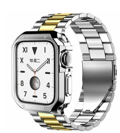 Edelstahl-Armband für Apple Watch mit TPU-Gehäuse – Ansicht 2