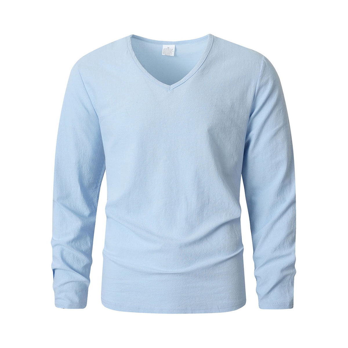 Leinen-Pullover mit V-Ausschnitt – Bild 2 | LuxeStyle