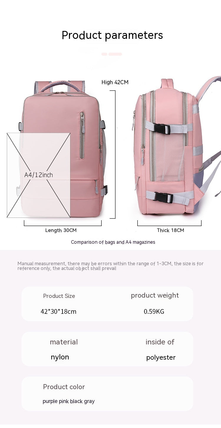 Leichter Damenrucksack mit viel Stauraum – Bild 2 | LuxeStyle
