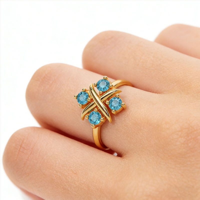 Vier-Stein Ring · Damen – Bild 1 | LuxeStyle