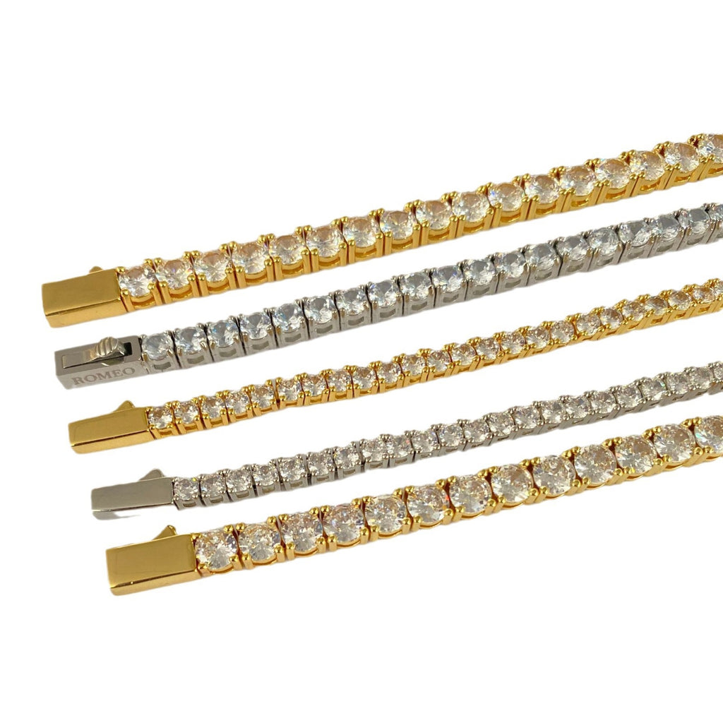 Titanstahl-Armband mit Zirkonia – Bild 6 | LuxeStyle