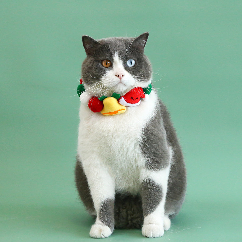 Weihnachts-Halsband mit Plüsch-Kugel – Bild 5 | LuxeStyle