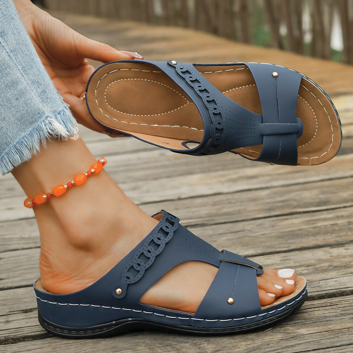 Slope Heel Plus Personalisierte Sandalen – Bild 6 | LuxeStyle