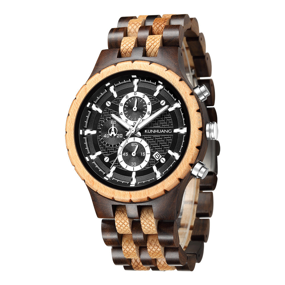 Holz-Armbanduhr für Herren