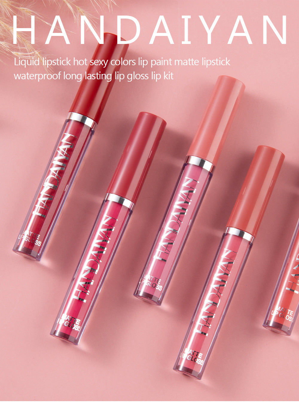 6er Set matter Flüssig-Lippenstifte – Ansicht 5