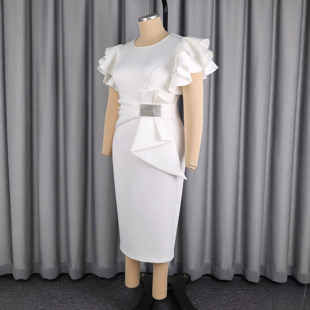 Elegantes, figurbetontes Etuikleid mit hoher Taille – Bild 4 | LuxeStyle