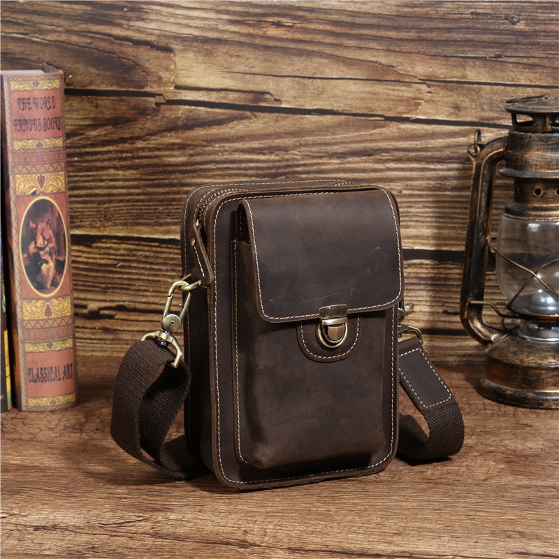 Sportliche Leder-Bauchtasche für Herren – Bild 4 | LuxeStyle