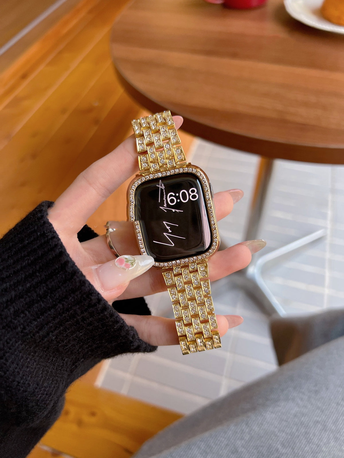 Diamant-Band für Apple Watch – Edelstahl – Bild 3 | LuxeStyle