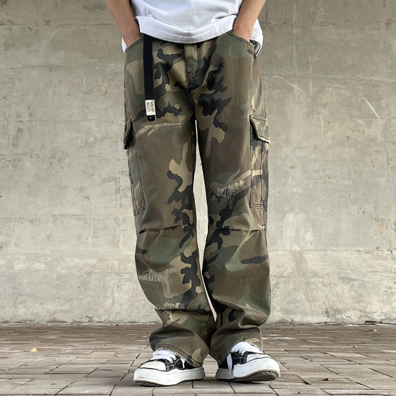 Retro Camouflage Arbeitshose Herren