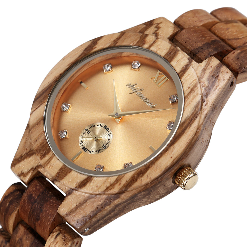 Holz-Armbanduhr mit Sandelholz-Armband – Bild 2 | LuxeStyle