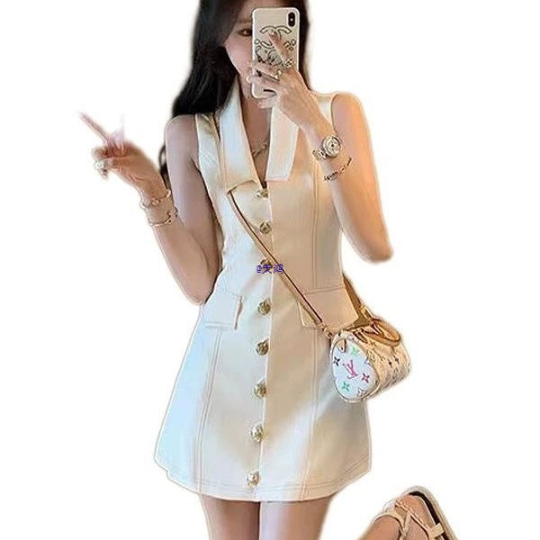 Ärmelloses Mini-Kleid im Retro-Stil – Bild 4 | LuxeStyle