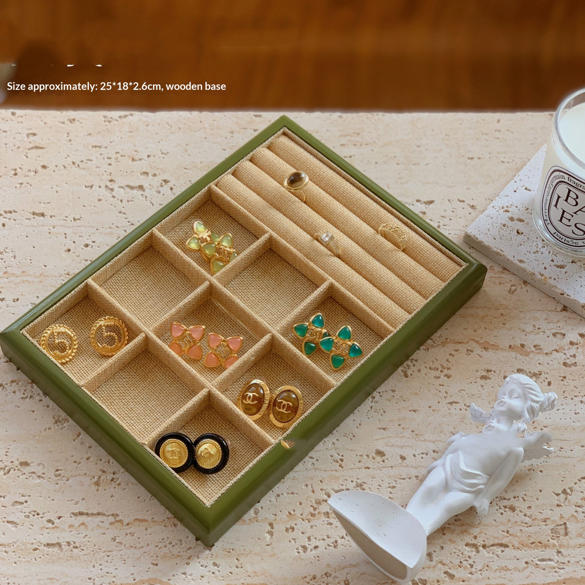 SIXI Schmuckbox aus Nussbaumholz für Uhren und Ringe – Bild 2 | LuxeStyle