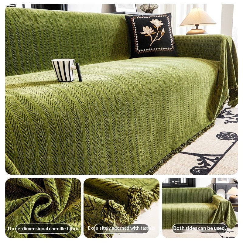 Sofa-Überzug mit Blättermuster
