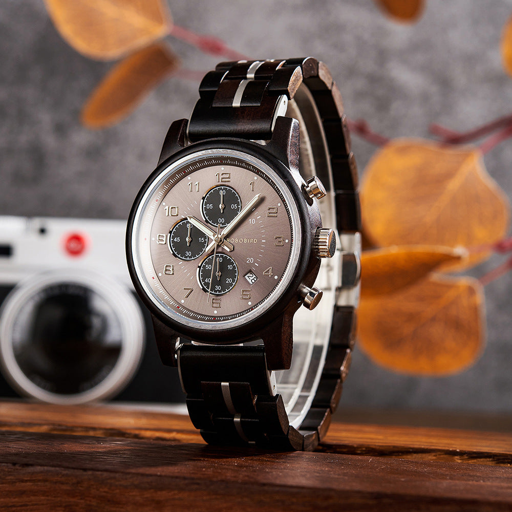 Herrenuhr aus Holz