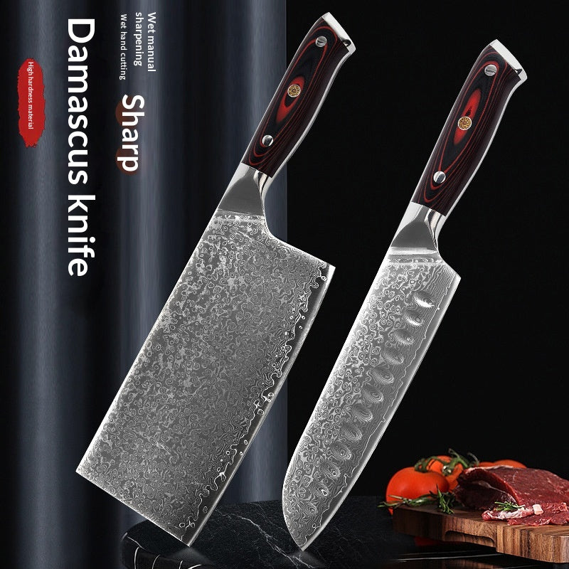 Damast Küchenmesser-Set – Ansicht 4